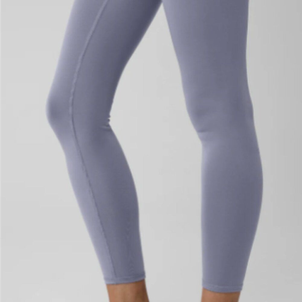 Alo Yoga Fog Blue Full Length High-Waist Airlift High-Compression Legging Size M - Picture 4 of 9